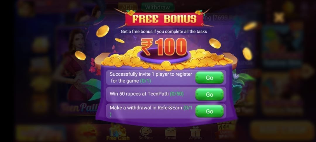 Teen Patti Gold all list