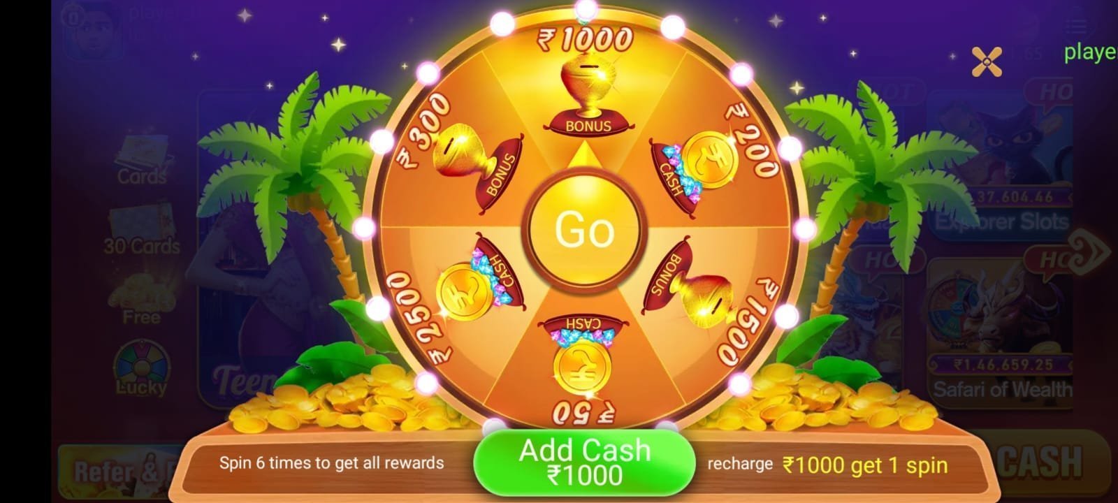 How To Earn Free 3000₹ Cash In TeenPatti Gold Apk ? / About This 3000₹ Rupees Free Login Bonus!