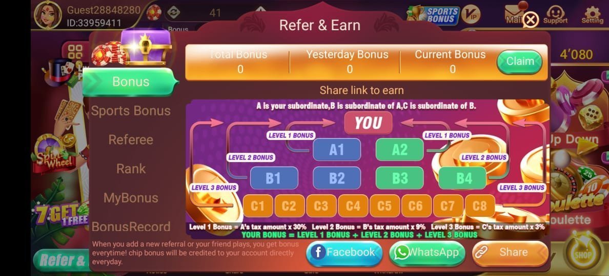 How to Refer And Earn Cash In Rummy Wealth 777 Application ?